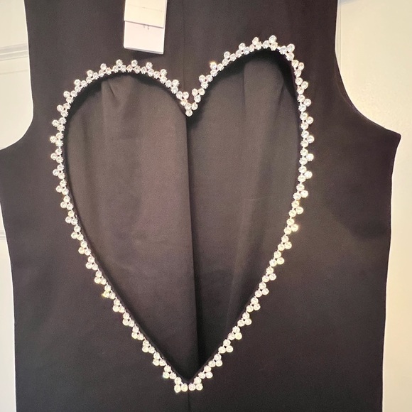 NWT AREA Crystal Heart Open Back Dress (Large) Retails for $795 - Picture 9 of 11